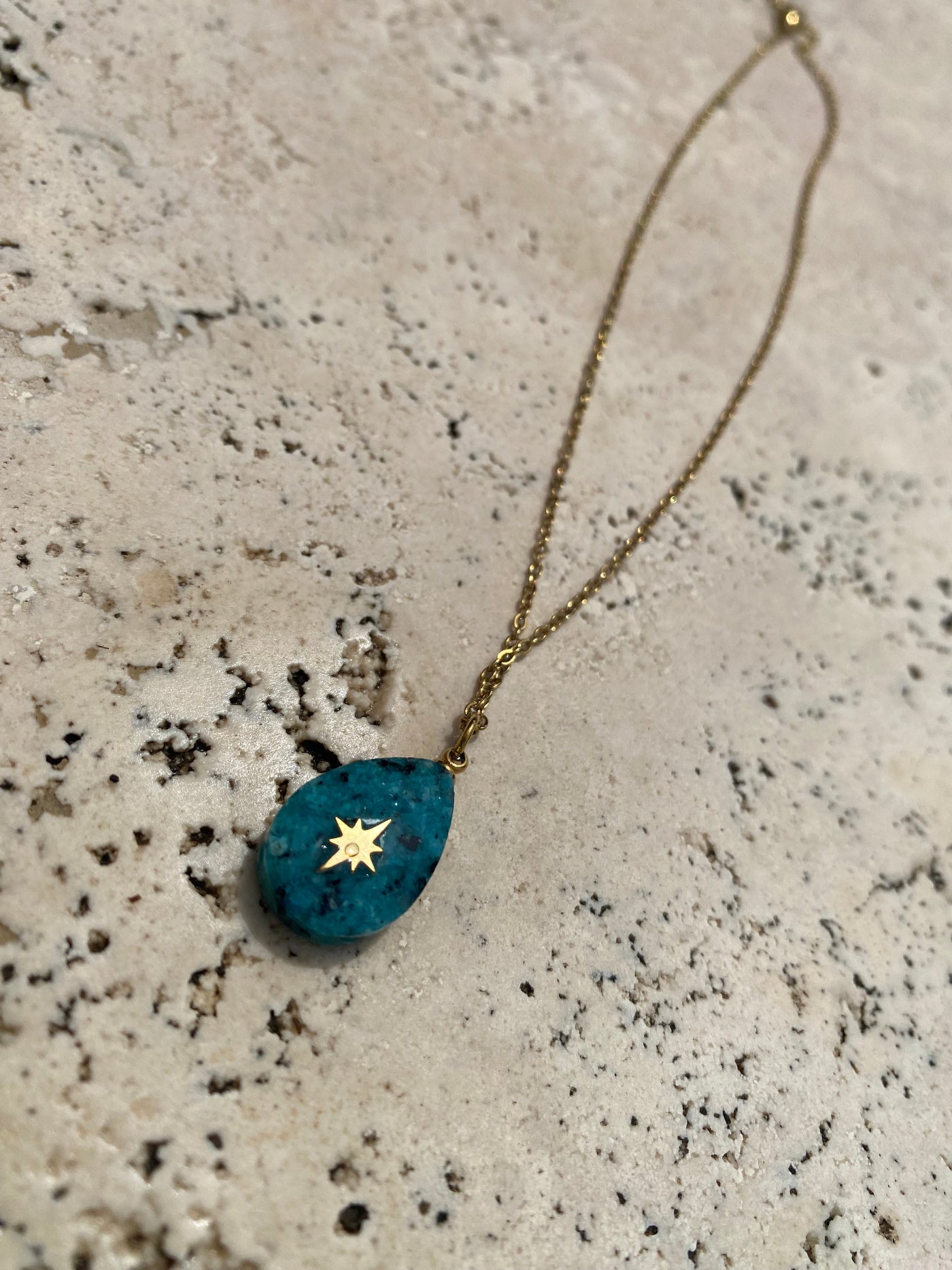 Collier CELESTIA en apatite